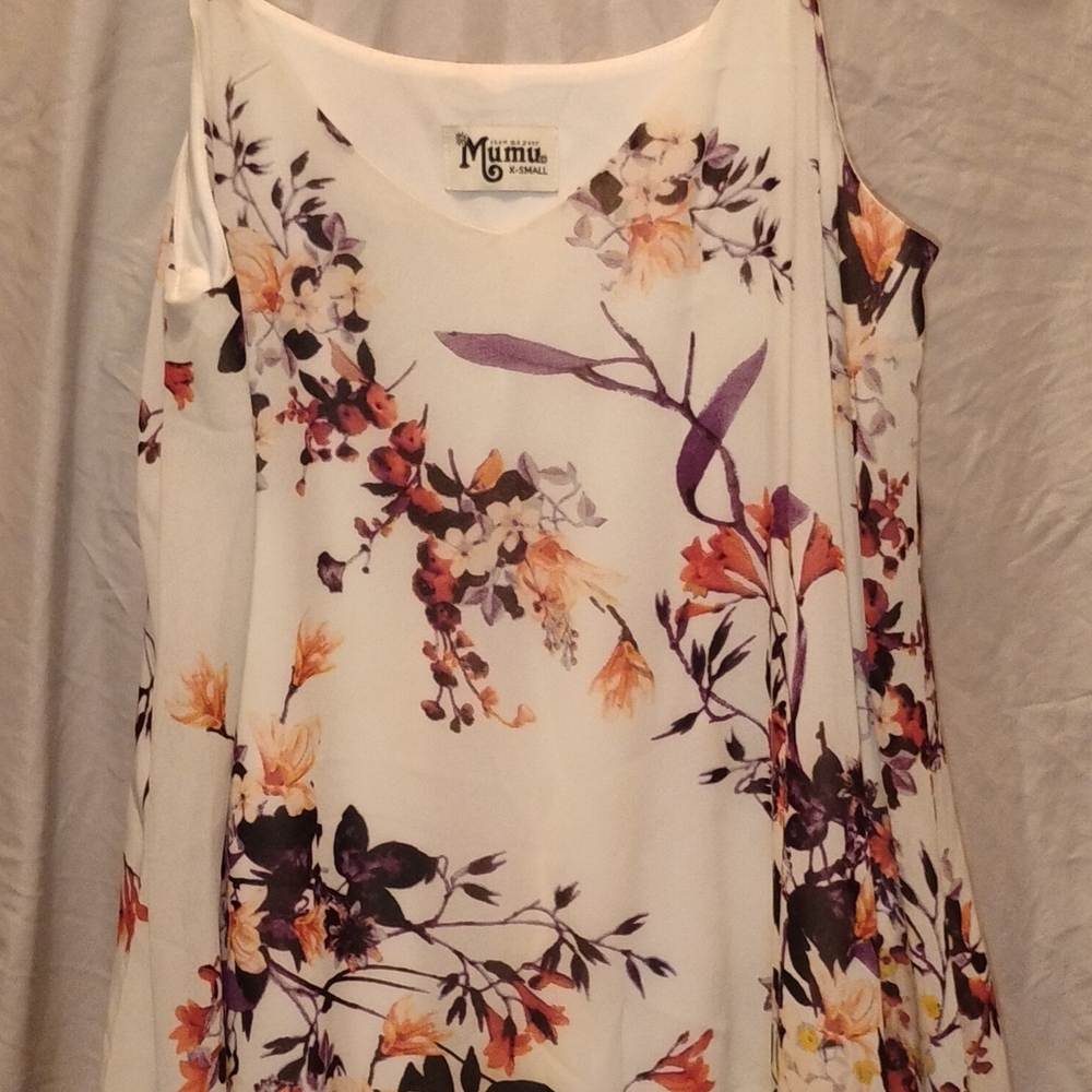 WHOLE CLOSET $130 Or MO!!Show Me Your MuMu Floral Tank Top - White and Purple